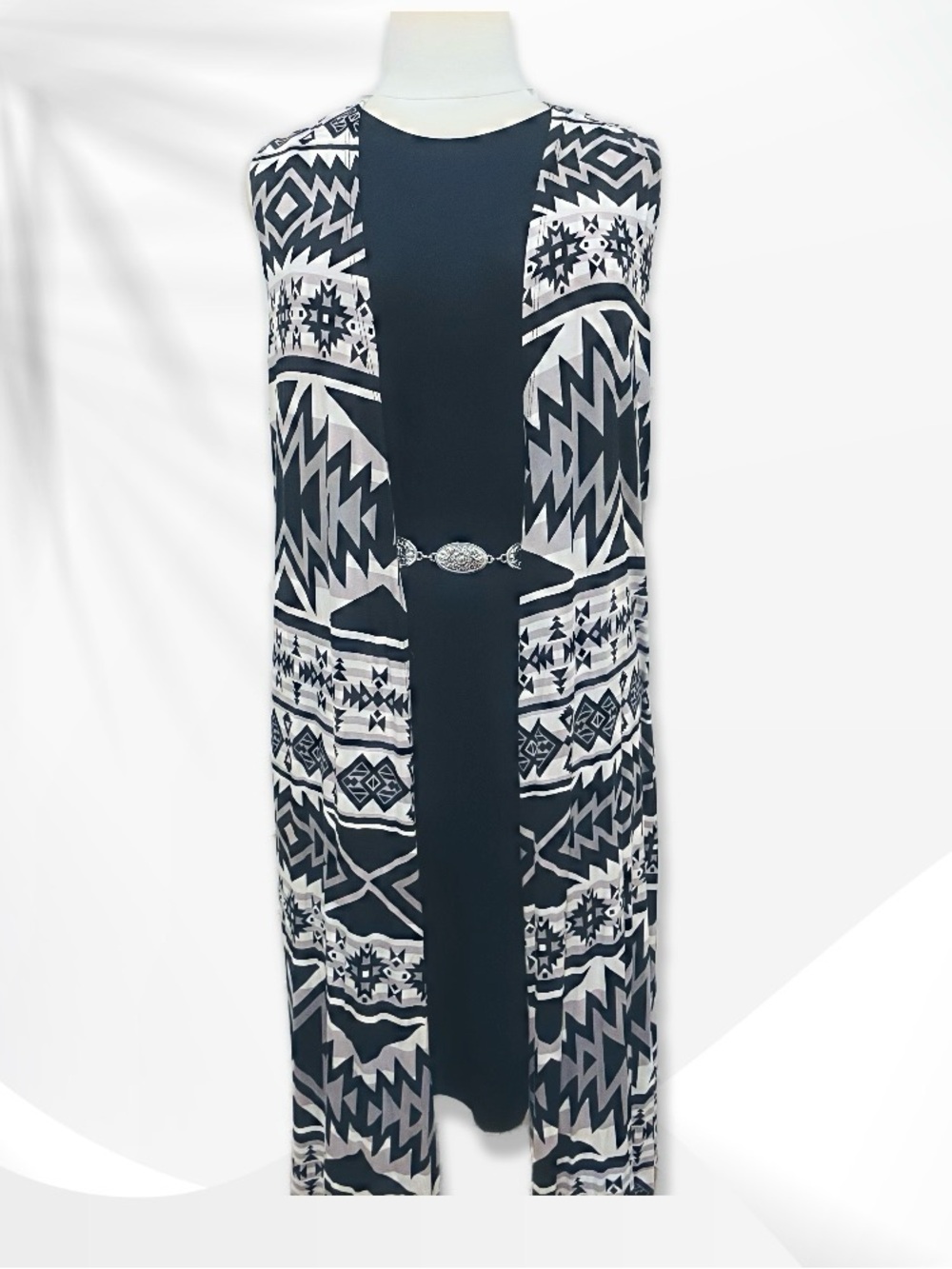 Aztec Duster Vest Sz L